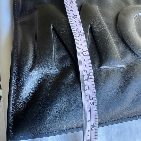 MCM Aren Medium Embossed Leather Tote Black NWT - Picture 11 of 16